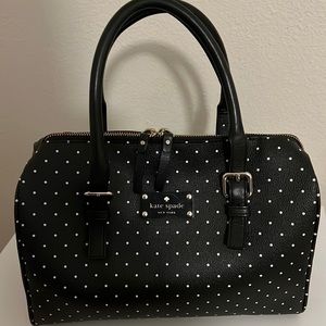 Kate Spade polka dot black handbag